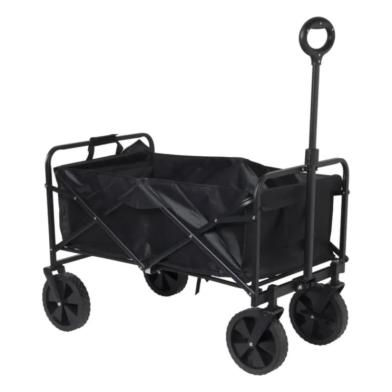 Xenos Festivals-Opvouwbare bolderkar - zwart - 103x54x108 cm