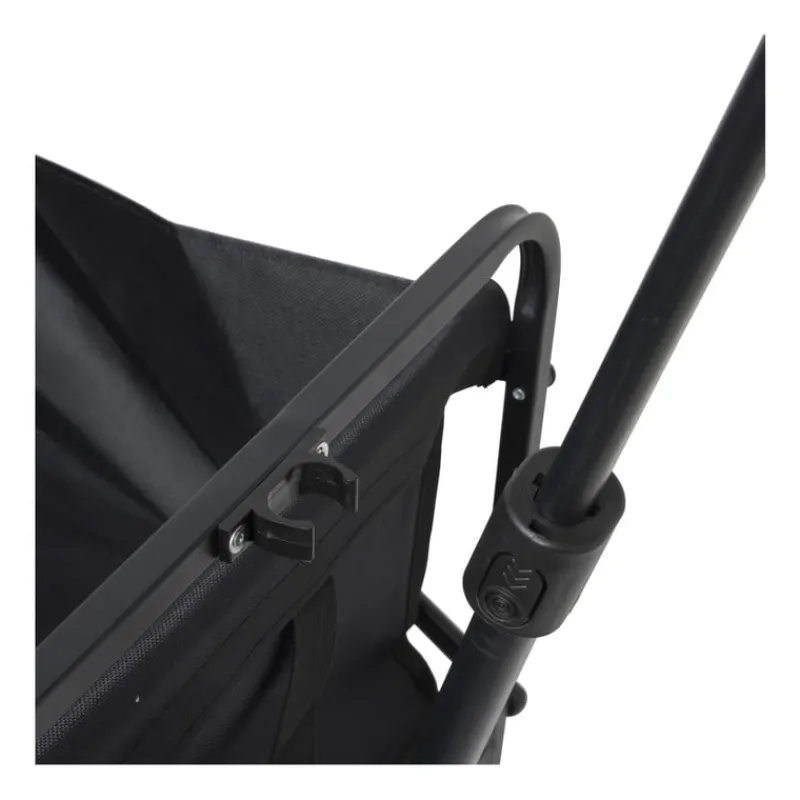 Xenos Festivals-Opvouwbare bolderkar - zwart - 103x54x108 cm