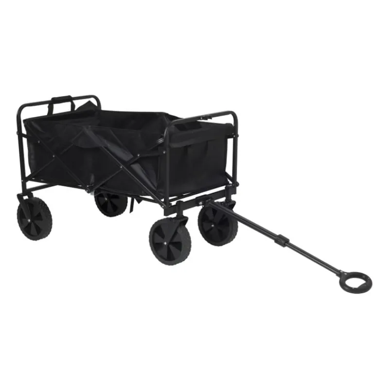 Xenos Festivals-Opvouwbare bolderkar - zwart - 103x54x108 cm