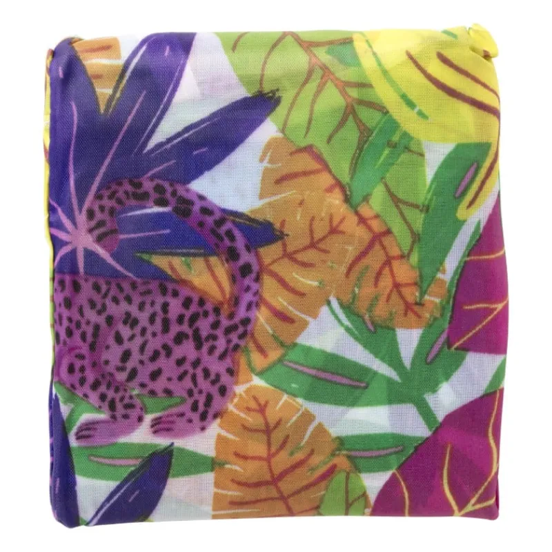 Xenos Opvouwbare Tasjes-Opvouwbare tas - colorful leopard