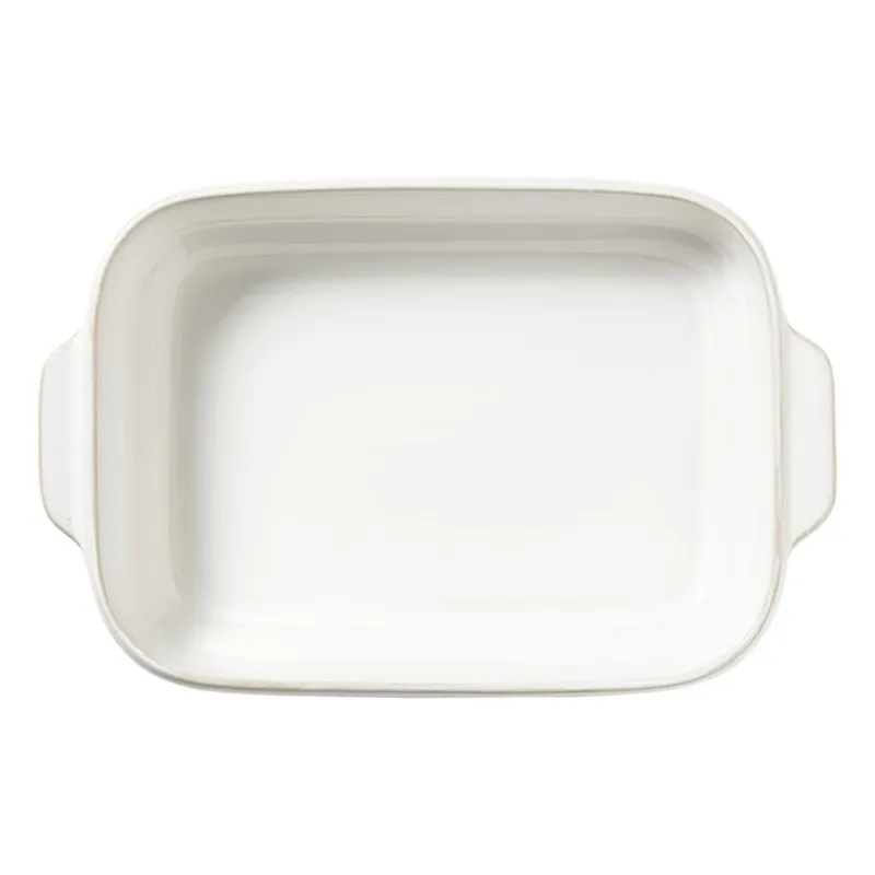 Xenos Ovenschalen-Ovenschaal Toscane L - wit - 6.5x33x21 cm