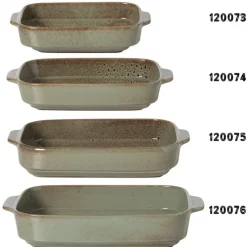 Xenos Ovenschalen-Ovenschaal Toscane M - groen - 5.3x28x17.5 cm