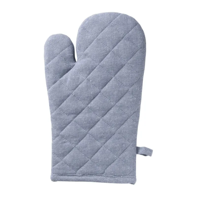 Xenos Ovenwanten-Ovenwant denim - blauw - 18x32 cm
