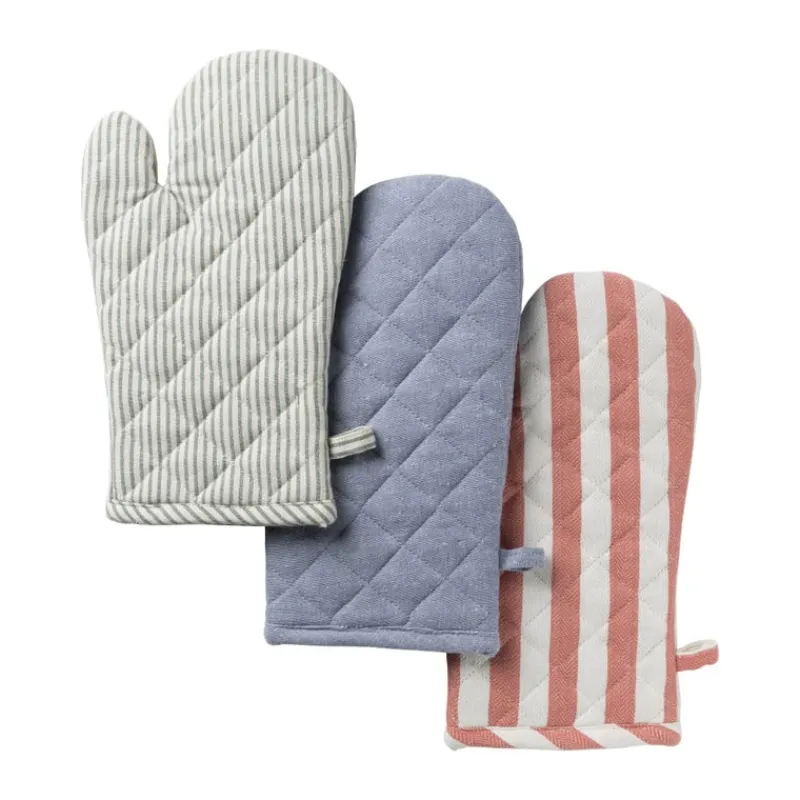 Xenos Ovenwanten-Ovenwant denim - blauw - 18x32 cm