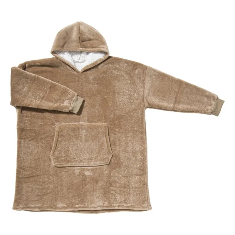 Xenos Winterartikelen-Oversized hoodie - beige - one size