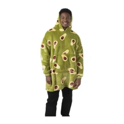 Xenos Winterartikelen-Oversized hoodie avocado - one size - polyester