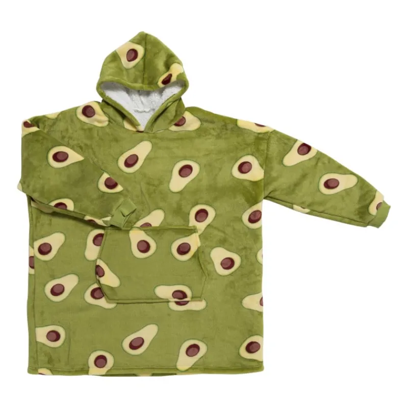 Xenos Winterartikelen-Oversized hoodie avocado - one size - polyester