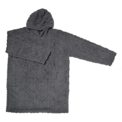 Xenos Winterartikelen-Oversized hoodie jacquard - grijs - one size