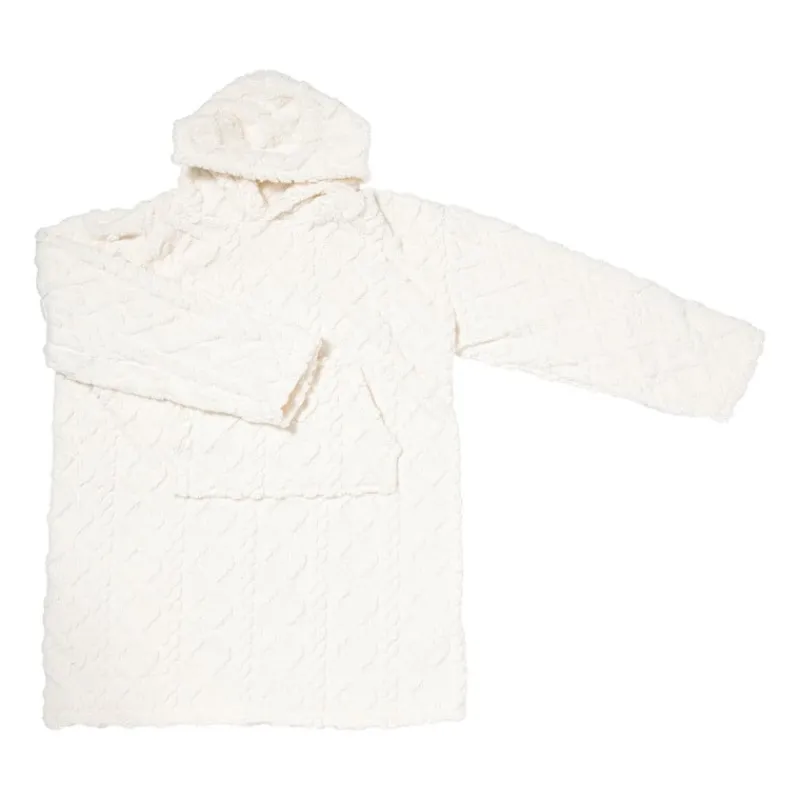 Xenos Winterartikelen-Oversized hoodie jacquard - offwhite - one size