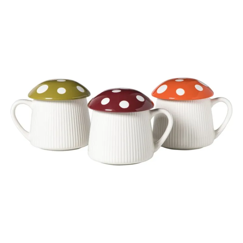 Xenos Mokken-Paddenstoel mok - groen - 350 ml