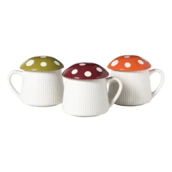 Xenos Mokken-Paddenstoel mok - rood - 350 ml