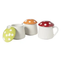 Xenos Mokken-Paddenstoel mok - rood - 350 ml