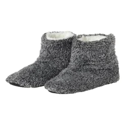Xenos Winterartikelen|Kerstcadeaus-Pantoffels gemeleerd - donkergrijs - maat 39-40
