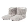Xenos Winterartikelen-Pantoffels gemeleerd - lichtgrijs - maat 41-42