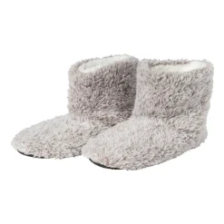 Xenos Winterartikelen-Pantoffels gemeleerd - lichtgrijs - maat 41-42