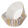 Xenos Bakvormen-Papieren cupcake vormpjes stripes - set van 24 - ø11 cm
