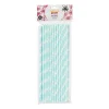 Xenos Rietjes|Babyshower-Papieren rietjes - blauw - 24 stuks