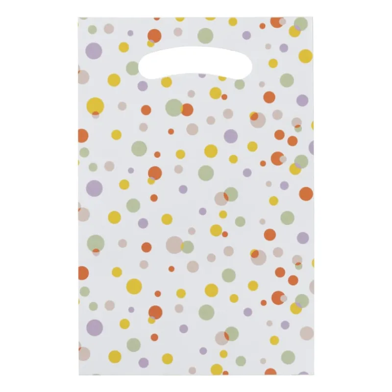 Xenos Kinderfeestjes-Papieren uitdeelzakjes - confetti - set van 10