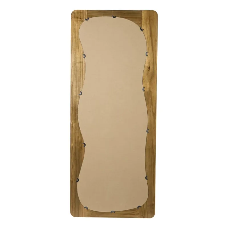 Xenos Passpiegels-Passpiegel wave acaciahout - bruin - 168x70 cm