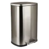 Xenos Pedaalemmers|Prullenbakken-Pedaalemmer - zilver - 50 liter