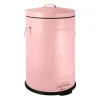 Xenos Badkamer Prullenbakken|Pedaalemmers-Pedaalemmer retro look - roze - 12 liter