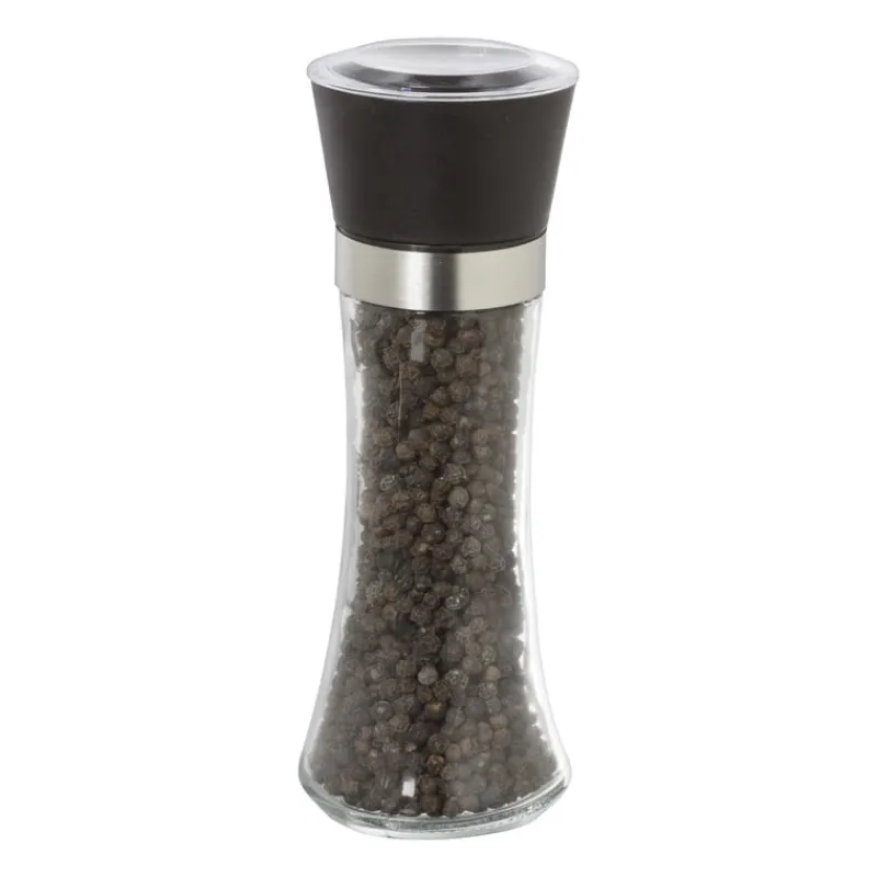 Xenos Keukengerei|Kerstcadeaus-Pepermolen - zwart - ø6x18 cm