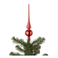 Xenos Kerstpieken-Piek - rood - 7x7x26 cm