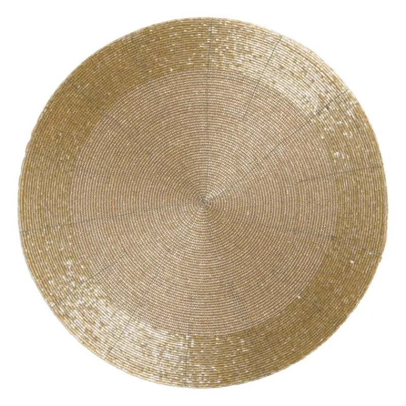 Xenos Placemats-Placemat kraaltjes - goud - ø33 cm
