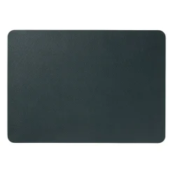Xenos Placemats-Placemat PU leer - donkergroen - 33x46 cm