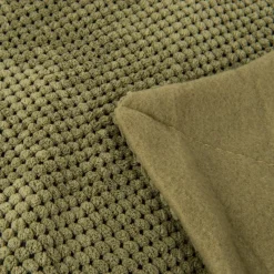 Xenos Plaids-Plaid blokje - groen - 130x160 cm