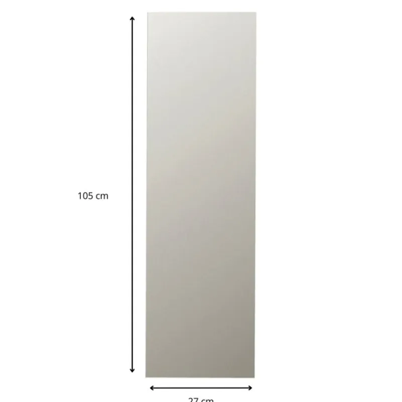 Xenos Passpiegels-Plakspiegel - rechthoekig - 105x27cm