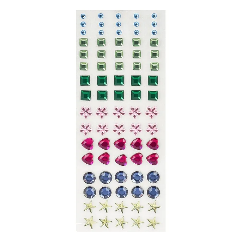 Xenos Stickers-Plaksteentjes - multikleur - set van 80