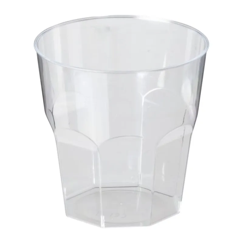 Xenos Wegwerpservies-Plastic glazen - 160 ml - set van 12