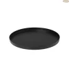 Xenos Kaarsenplateaus-Plateau metaal rond - diverse kleuren - ø25x1.5 cm