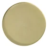 Xenos Kaarsenplateaus-Plateau rond - goud - ø25x1.5 cm