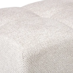 Xenos Poefjes-Poef chenille - beige - 38x66x38 cm