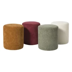 Xenos Poefjes-Poef Debby - beige - ø35x40 cm
