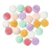 Xenos Knutselspullen-Pompoms mix - 24 stuks - 18x12x3 cm