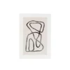 Xenos Posters-Poster abstract 2 - beige/zwart - 13x18 cm