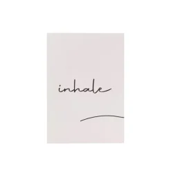 Xenos Posters-Poster inhale - beige/zwart - 13x18 cm