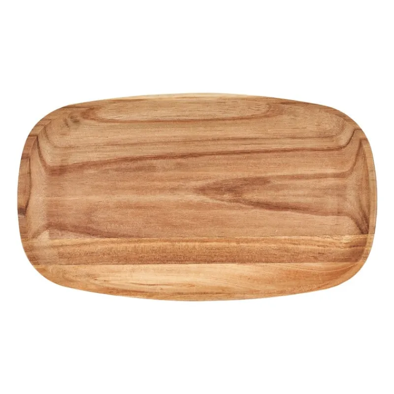 Xenos Borrelplanken|Kaarsenplateaus-Presenteerplank Acacia - 30x17.5 cm