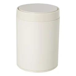 Xenos Prullenbakken-Prullenbakje - beige - 1.5 liter