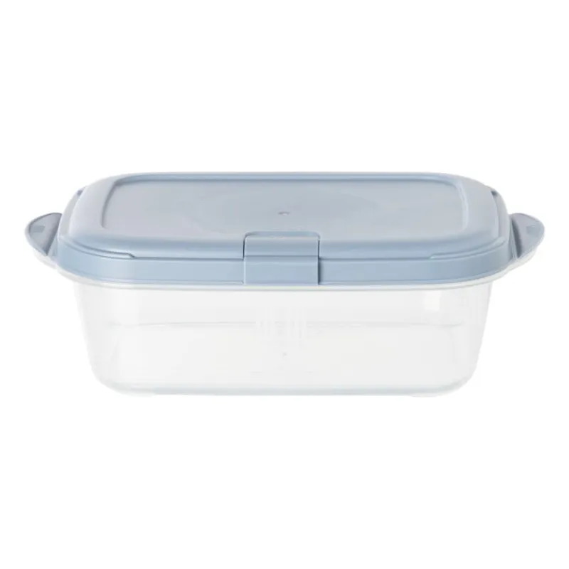 Xenos Bewaardozen|Magnetrondozen-Push up bewaardoos - 1.1 liter - blauw