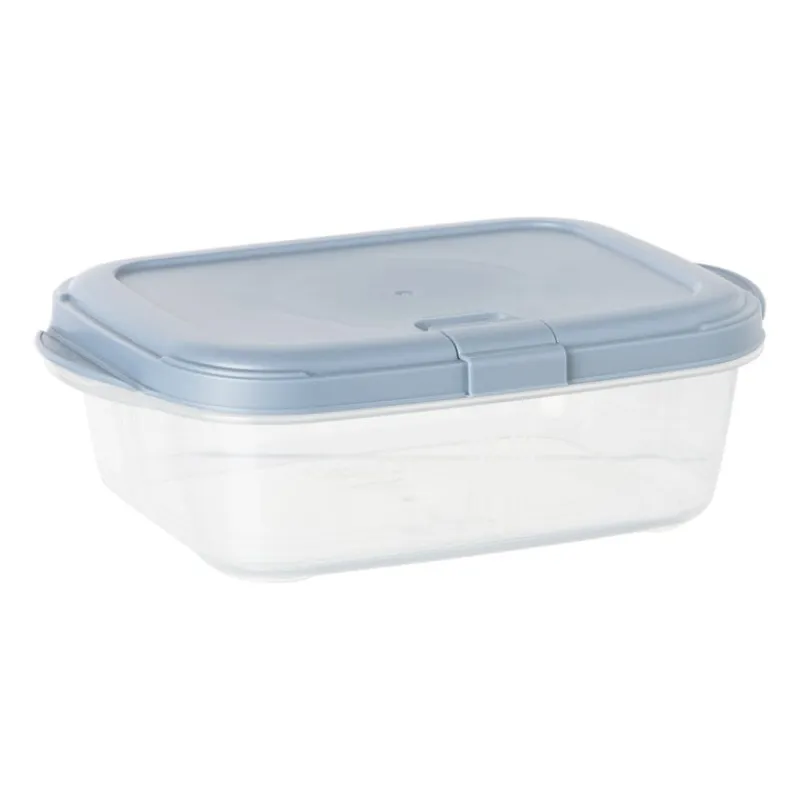 Xenos Bewaardozen|Magnetrondozen-Push up bewaardoos - 1.1 liter - blauw