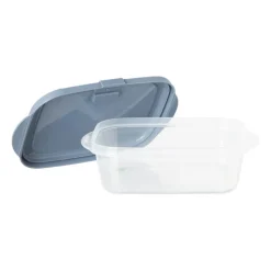Xenos Bewaardozen|Magnetrondozen-Push up bewaardoos - 1.1 liter - blauw