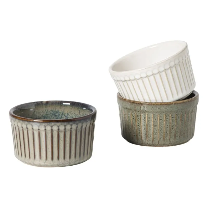 Xenos Bakvormen|Ovenschalen-Ramekin Toscane - wit - ø9x5 cm