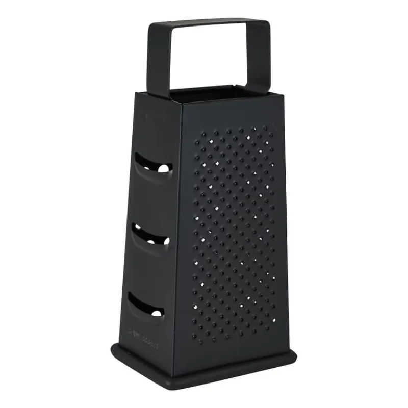 Xenos Keukengerei-Rasp 4-in-1 - zwart
