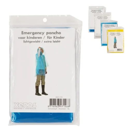 Xenos Festivals-Regenponcho kids - diverse kleuren