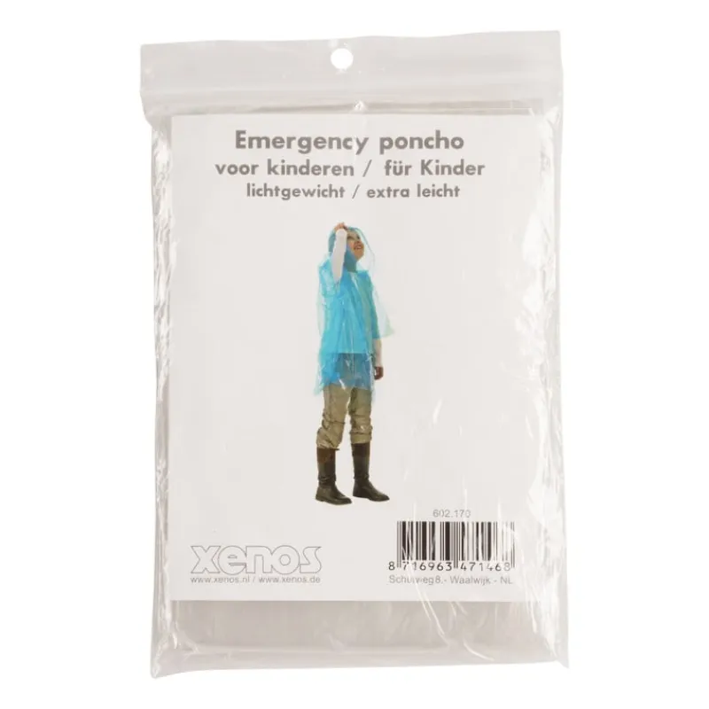 Xenos Festivals-Regenponcho kids - diverse kleuren