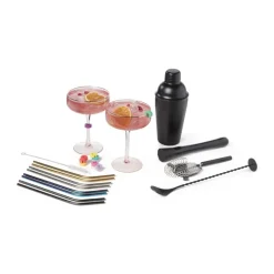 Xenos Rietjes-Rietjes RVS - regenboog - set van 4